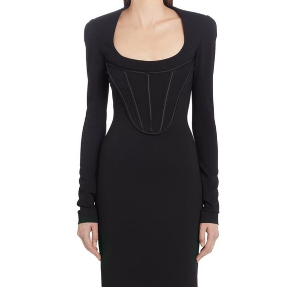 NEW! VERSACE Corset Detail Jersey Midi Dress 
✨GREAT DEAL! - Picture 1 of 12